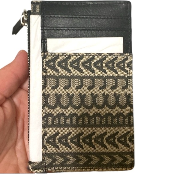 Marc Jacobs The Top Zip Wristlet Canvas Leather Wallet - Picture 4 of 8